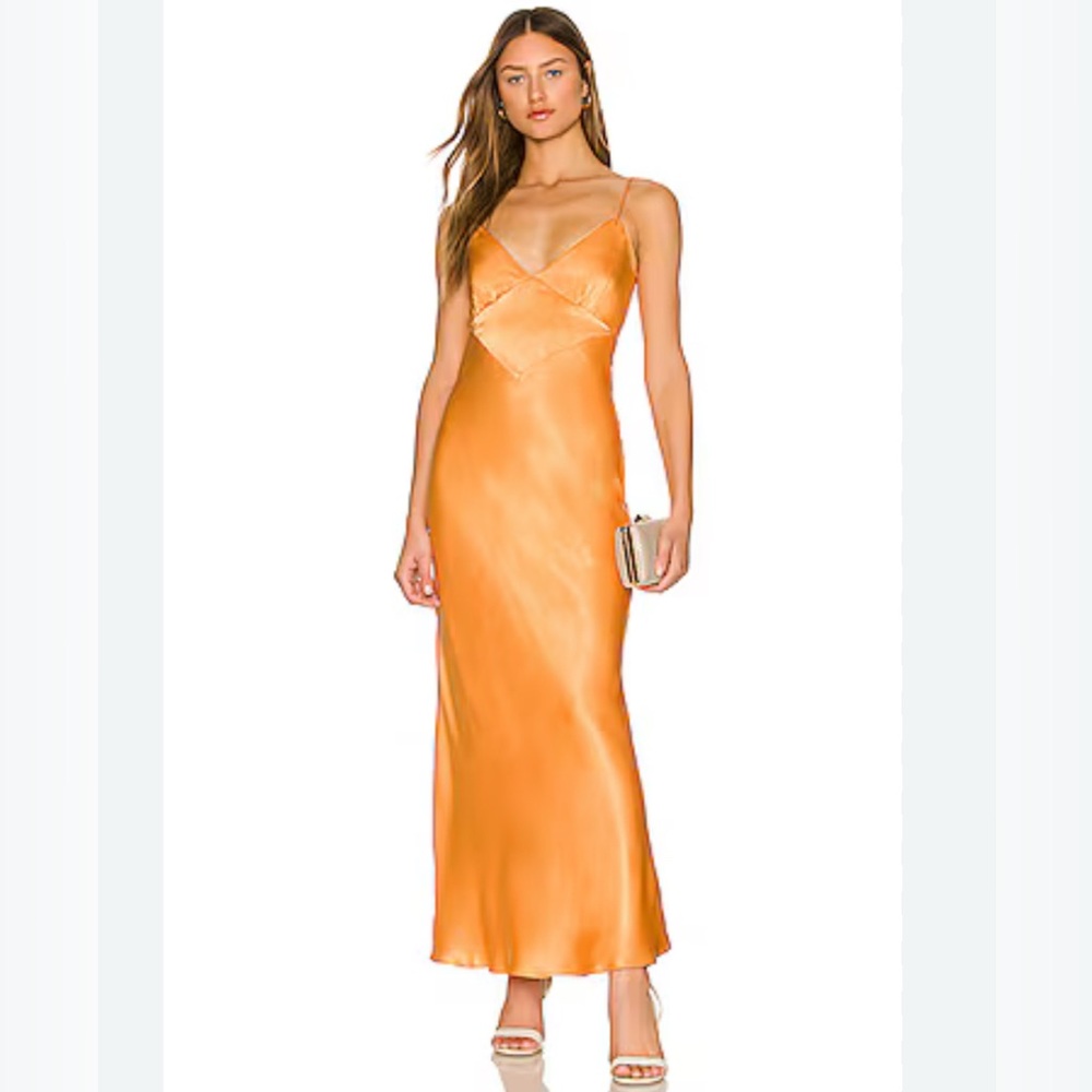 Bardot Orange Midi Dress
